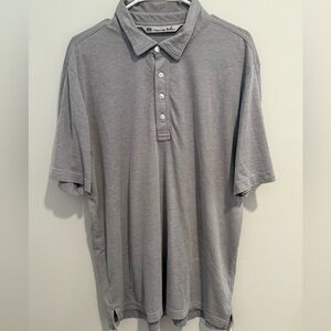 Travis Mathew Polo 100% Pima Cotton Sz Large Grey